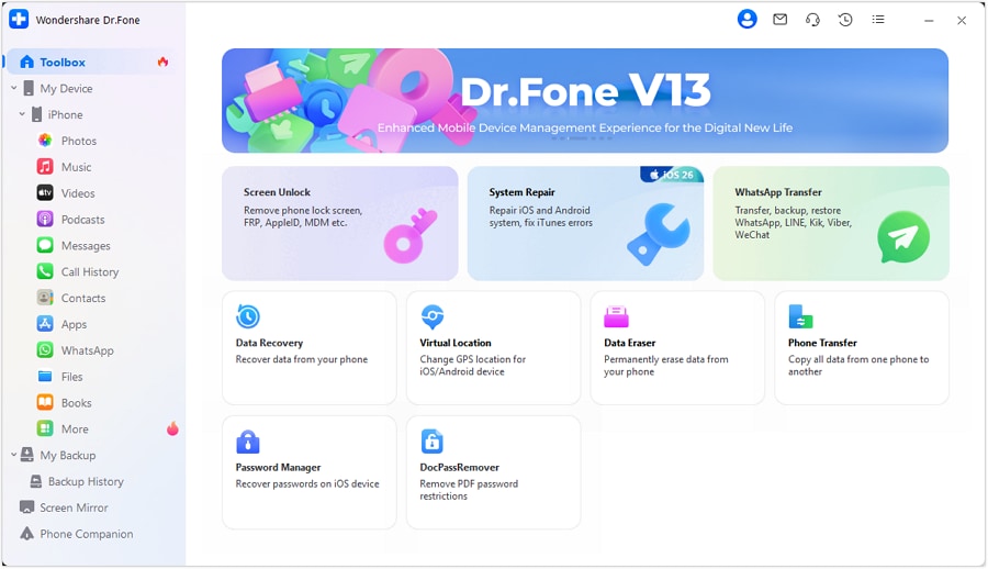 transfer whatsapp data from iphone to android using Dr.Fone