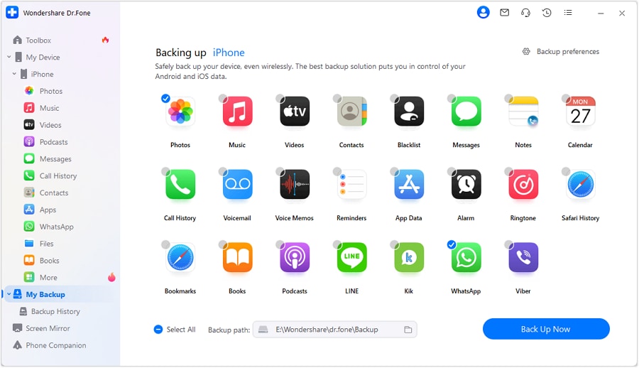 how to backup iphone