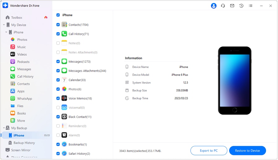 how do you backup and restore your iphone