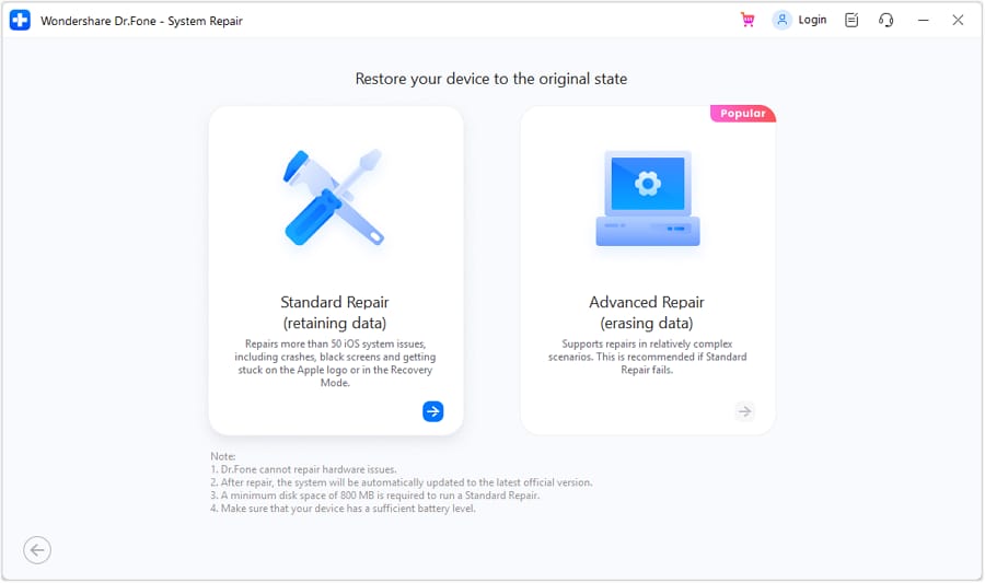repair ios operating system