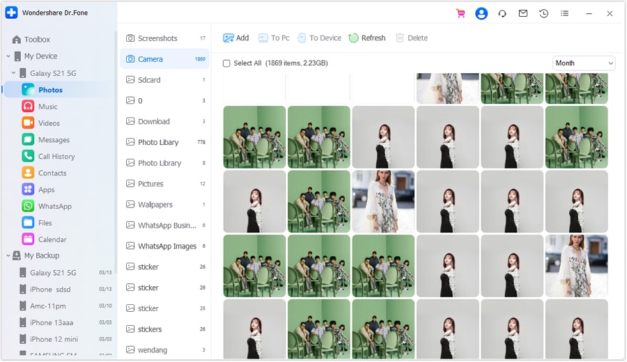 manage photos