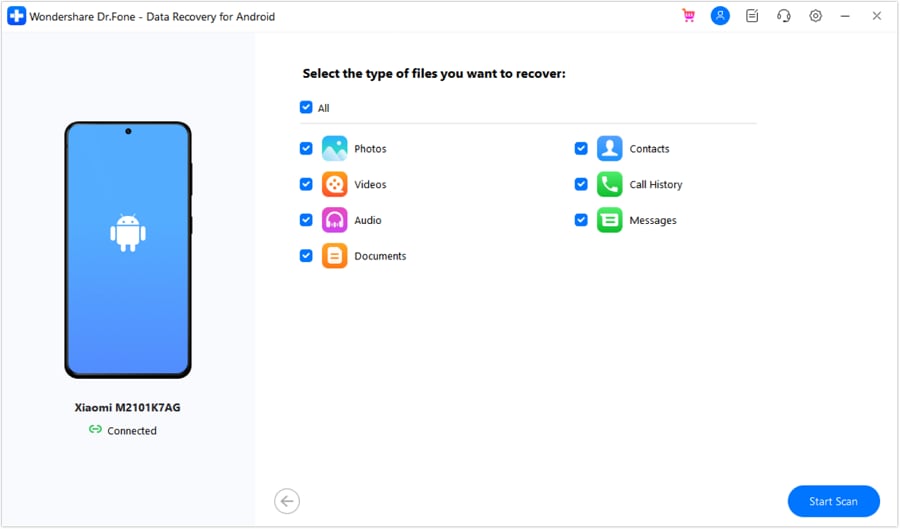 scan deleted files