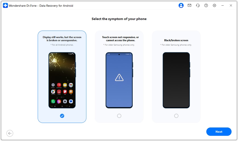 connect android phone with broken screen