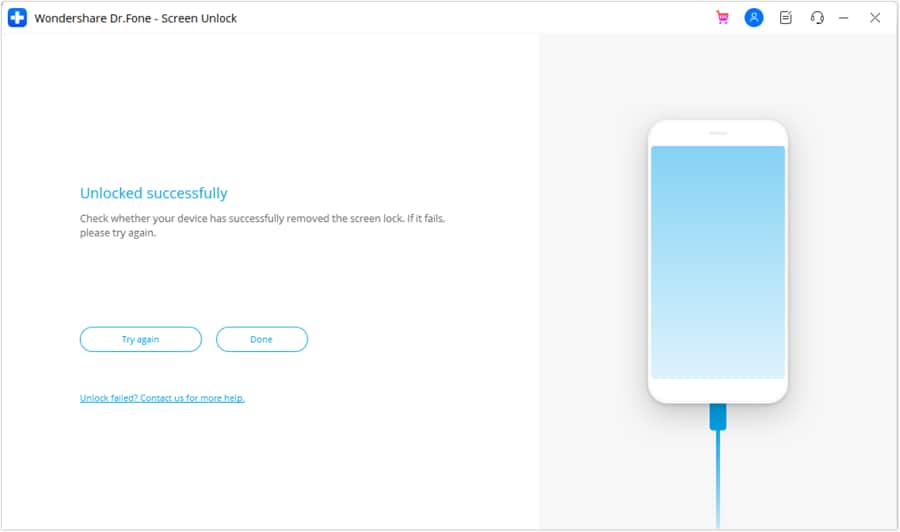 unlock android successfully