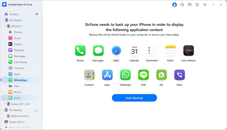 backup iphone on mac