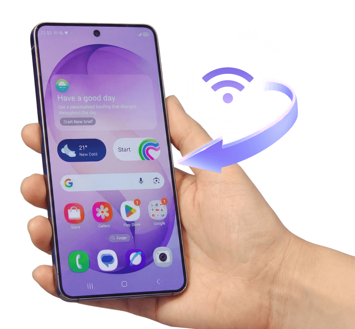 Transfer to Samsung S26 over Wi-Fi