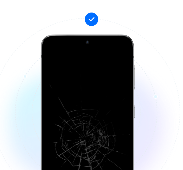 how to access phone with black screen