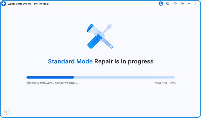 standard mode to repair ios system