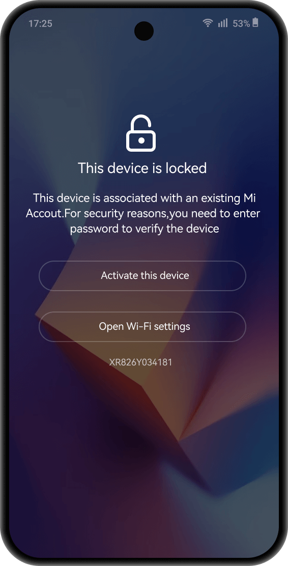 mi account lock