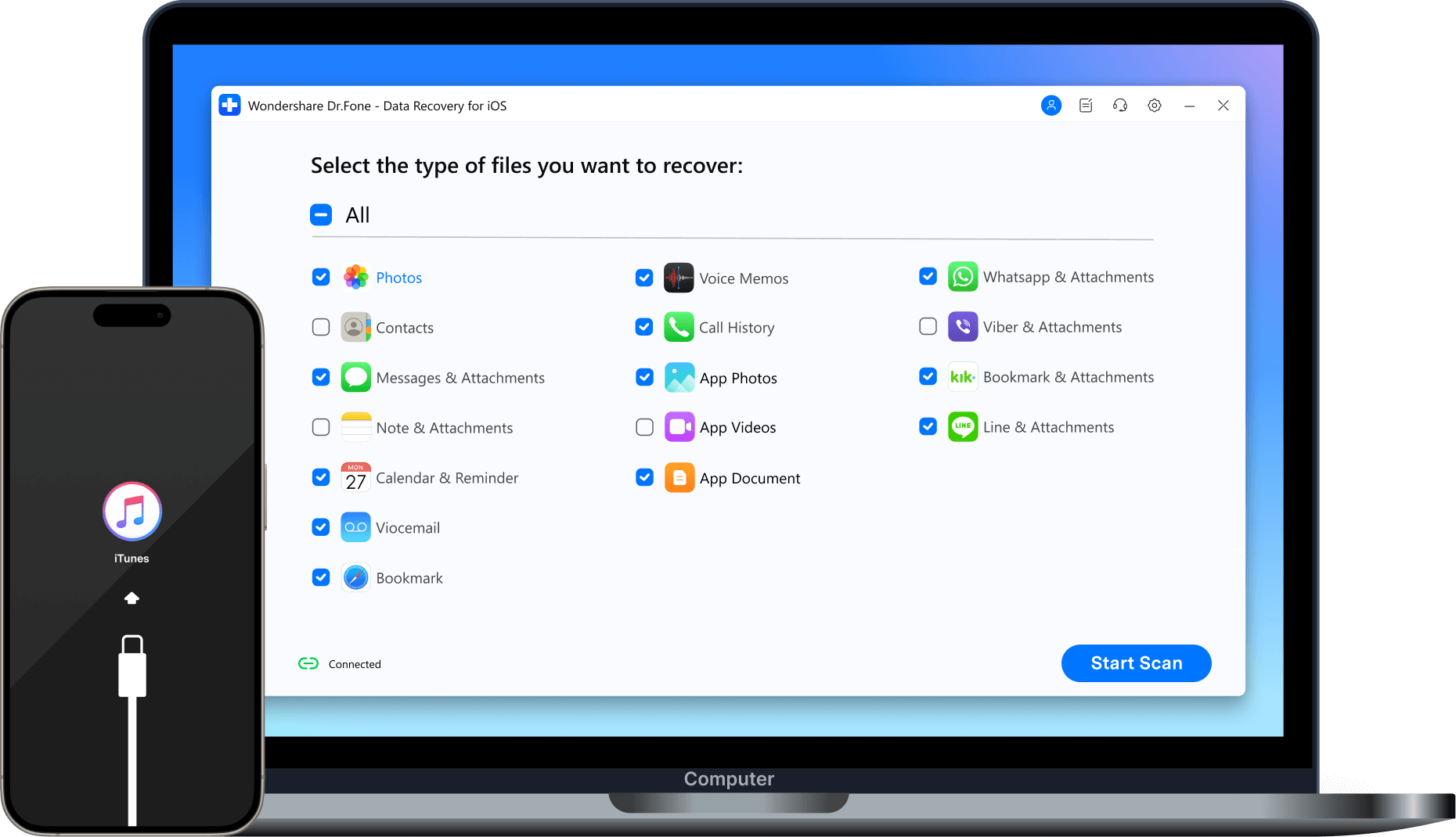 restore data from itunes backup