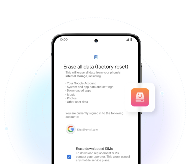 factory reset to remove frp